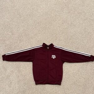 Kids Maroon Zip-Up Jacket